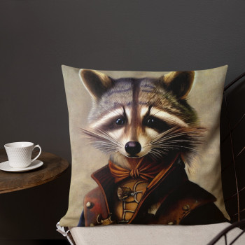 Elegant Rabbit - Coussin Steampunk Premium