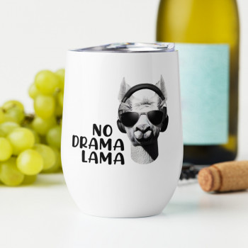 No Drama Lama - Wine cup
