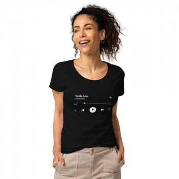 Spotify Favorite Song - Personalized women’s organic t-shirt