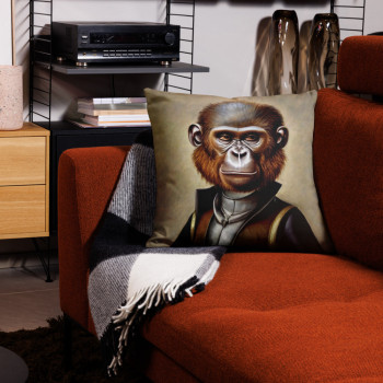 Elegant Ape - Coussin Steampunk Premium