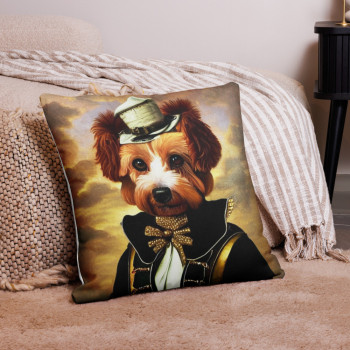 Elegant Bichon - Coussin Steampunk Premium